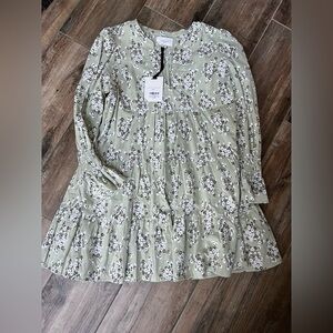 Pomander Place Sage Floral Dress